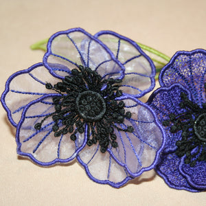 3D Silk Anemone Flower Variety