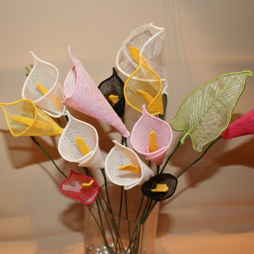 3D Silk Calla Lily