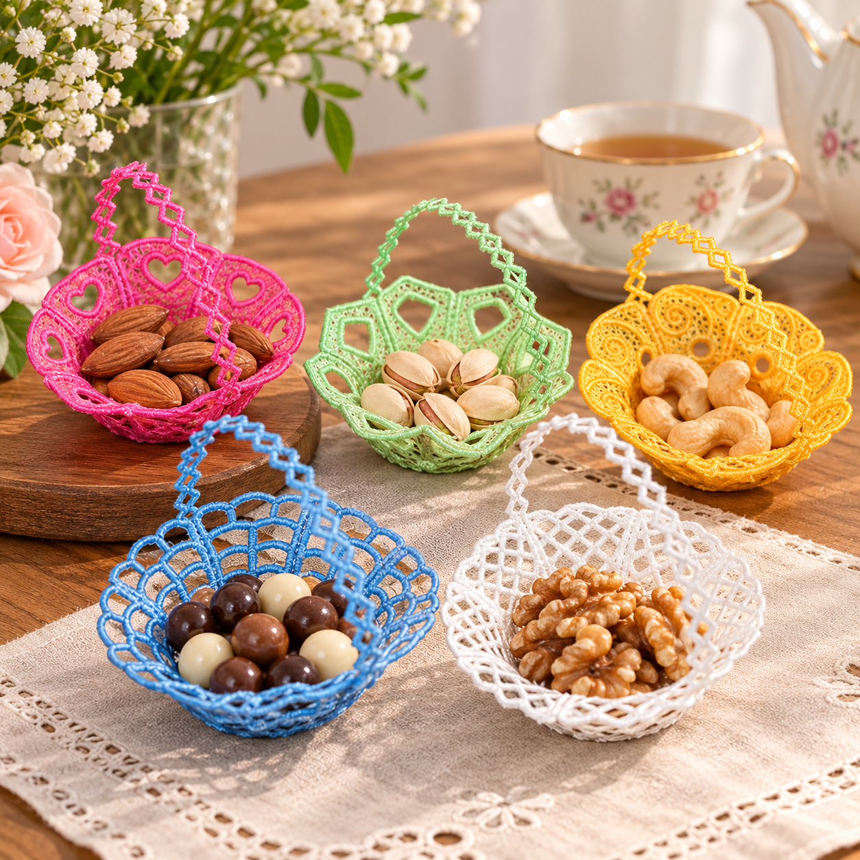 Freestanding Lace Nutcups Bundle