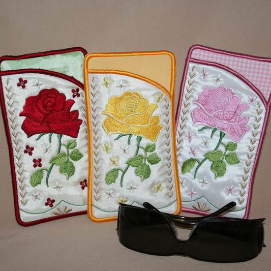 Rose Eyeglass Case