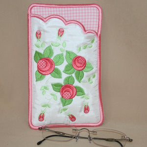 Mini Roses Eyeglass Case