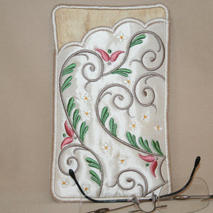 Elegant Foliage Eyeglass Case