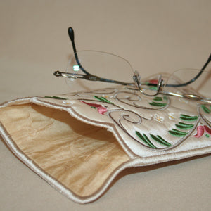 Elegant Foliage Eyeglass Case