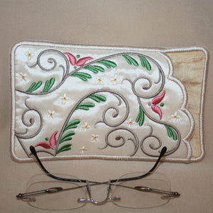 Elegant Foliage Eyeglass Case