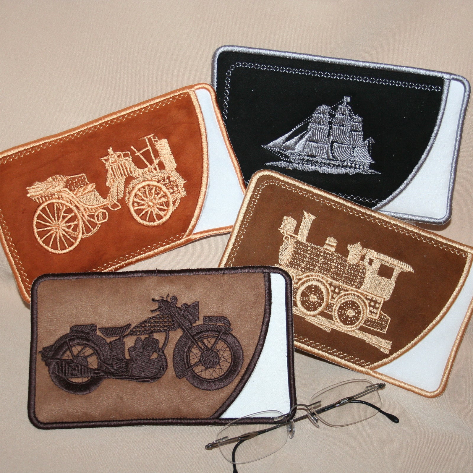 Vintage Four Eyeglass Cases Combo