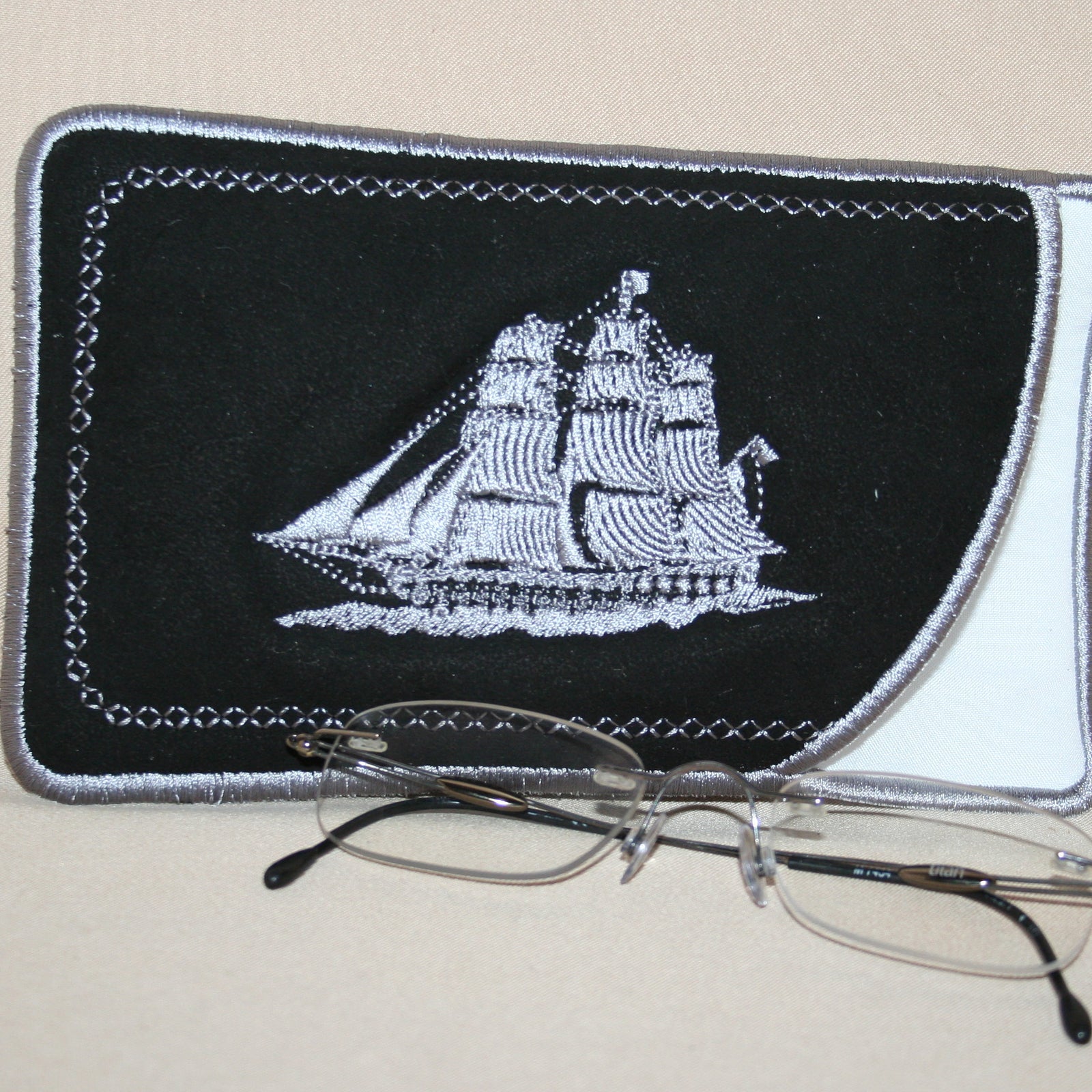 Ol' Sailship Eyeglass Case