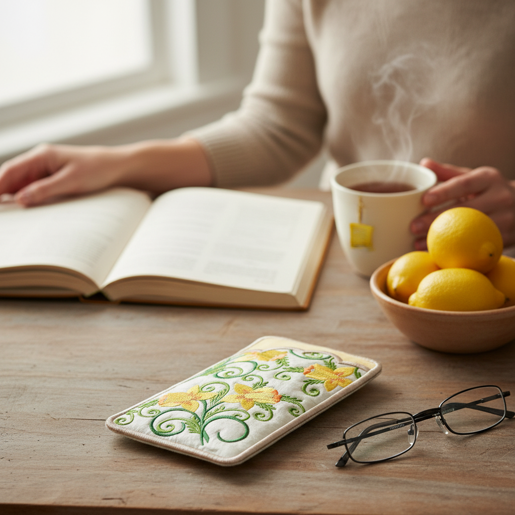 Daffodil Eyeglass Case