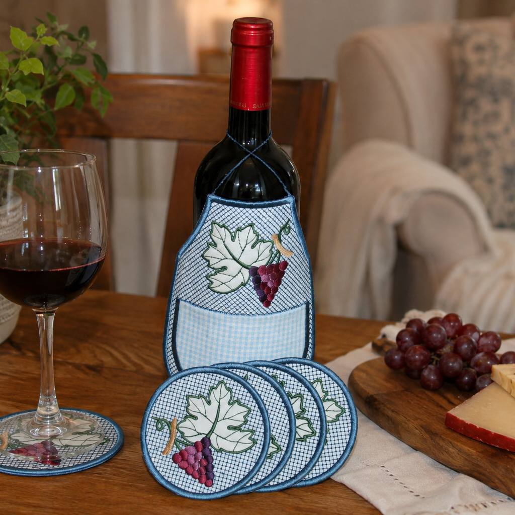 Wine Bottle Apron Vintage Vest