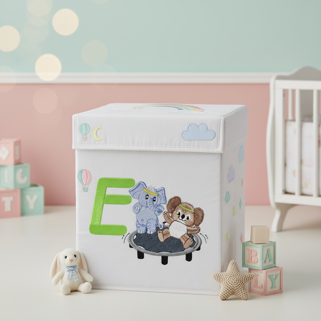 Fuzzy Koala Bear Letter E