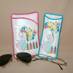 Flower Bonnet Eyeglass Case