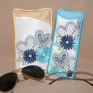 Daisy Hearts Eyeglass Cases