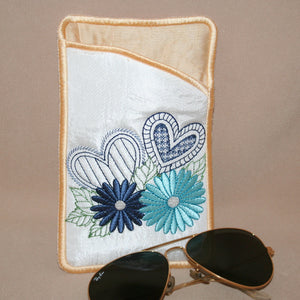 Daisy Hearts Eyeglass Cases