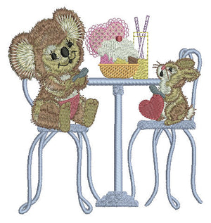 Fuzzy Koala Bear Letter L