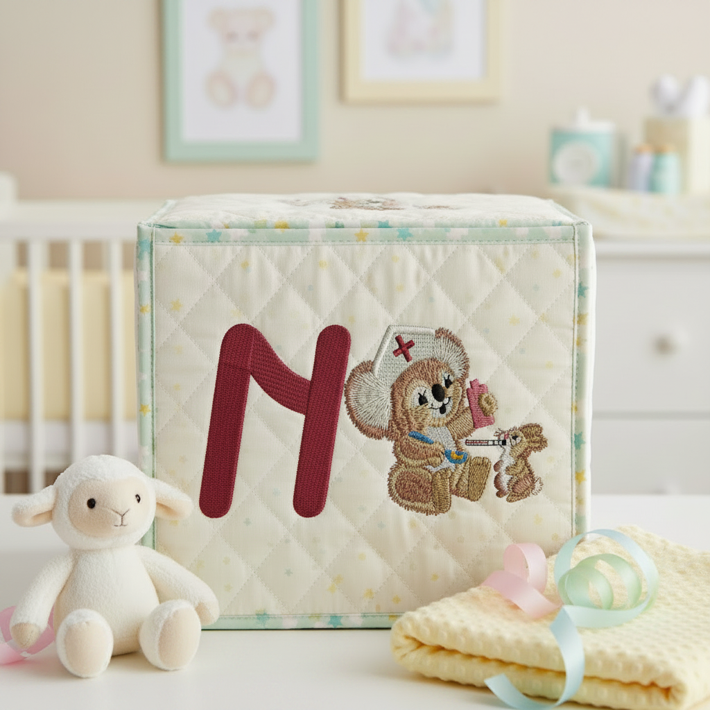 Fuzzy Koala Bear Letter N