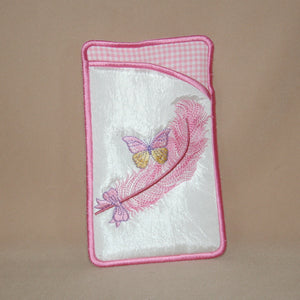 Feathery Eyeglass Cases Blush