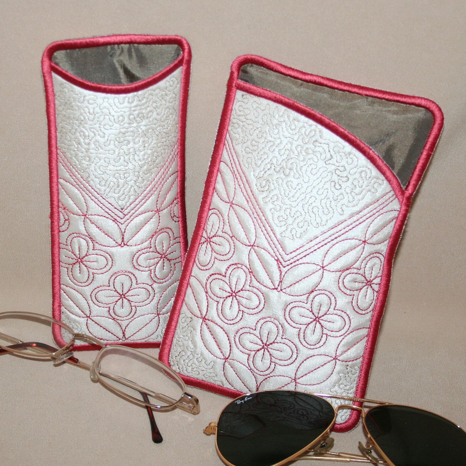 Sashiko Eyeglass Cases