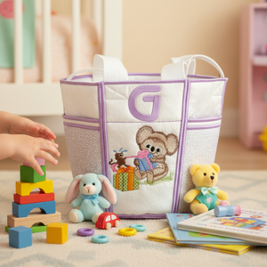 Bucket Fuzzy Koala Bear Letters GHI
