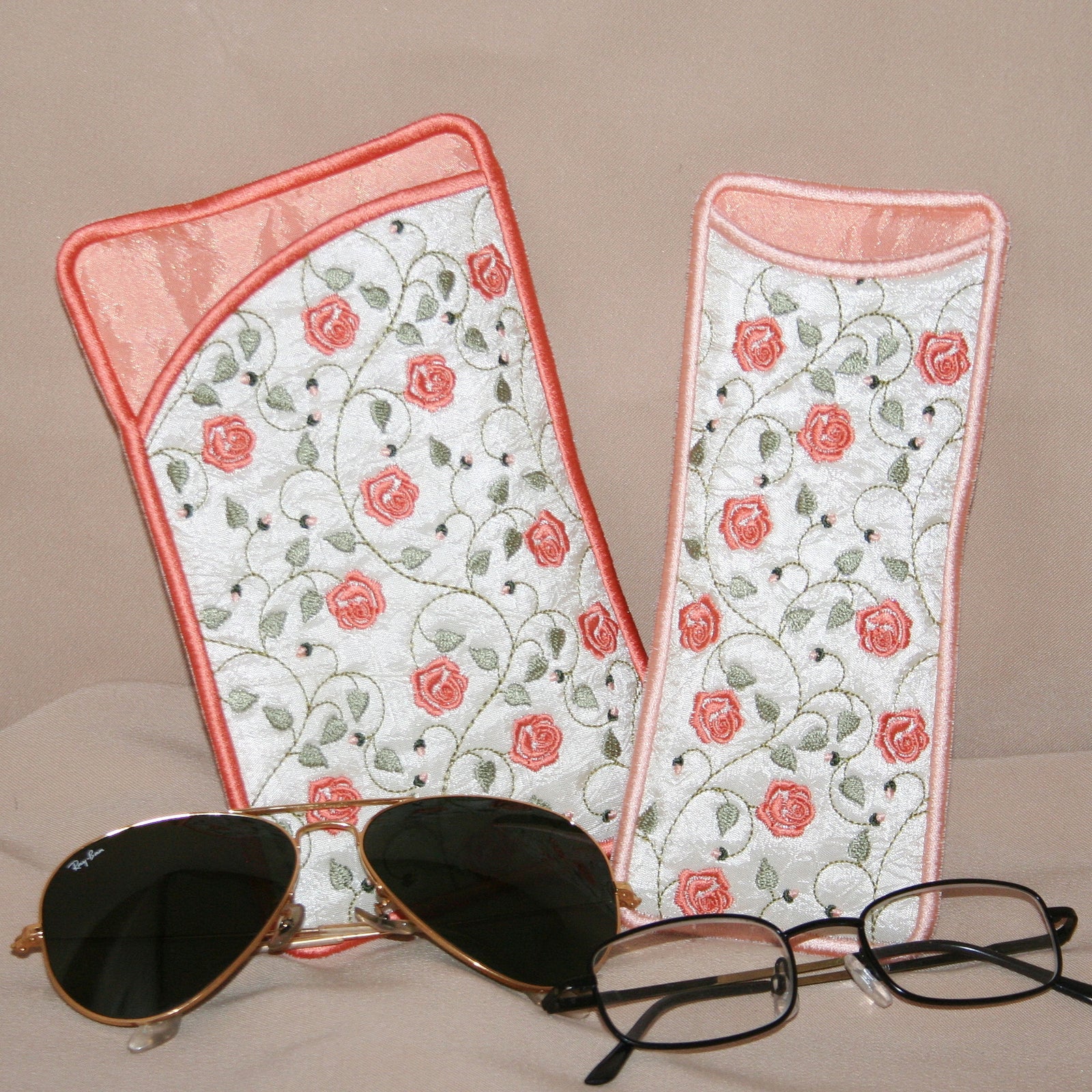 French Rose Eyeglass Cases