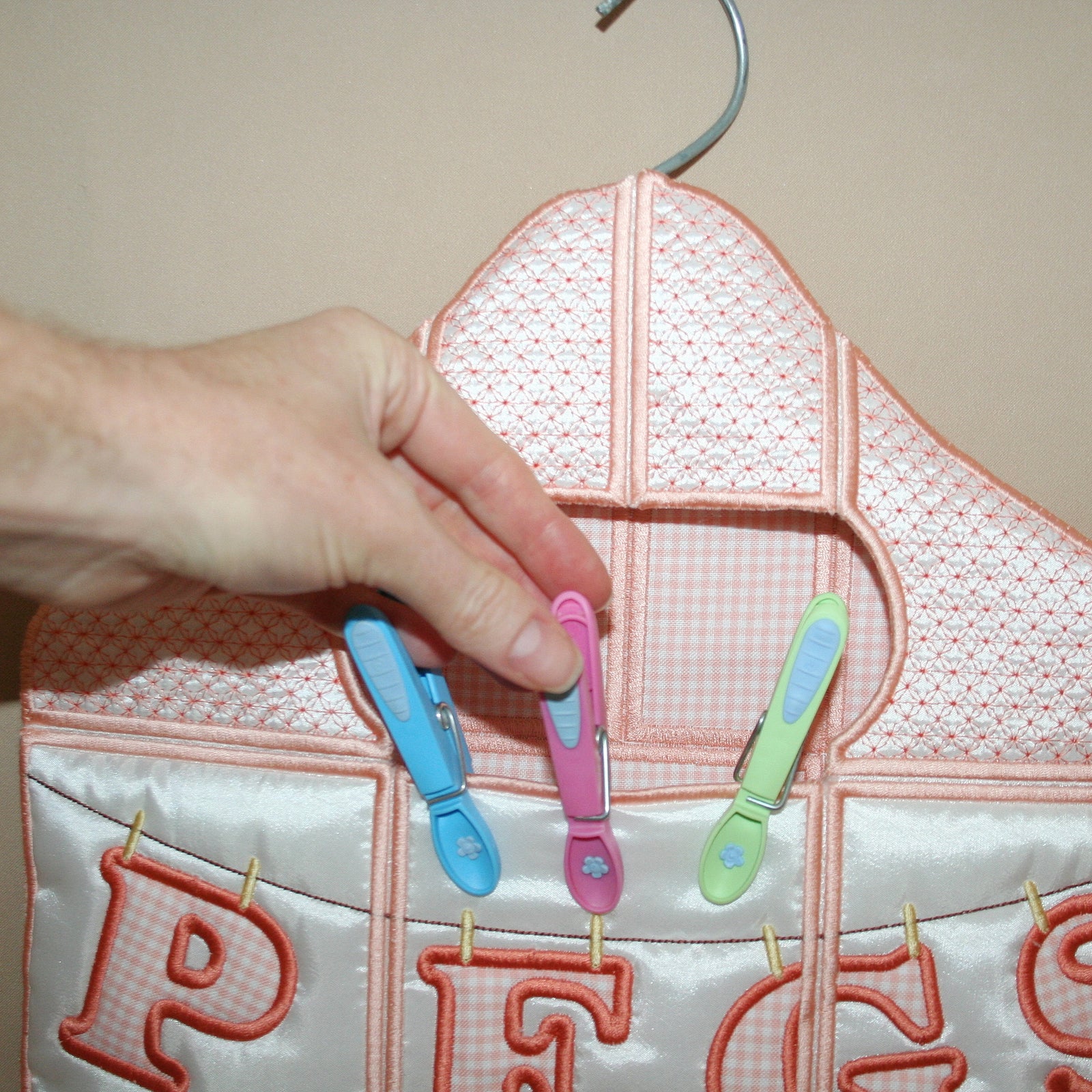 Letters Peg Bag