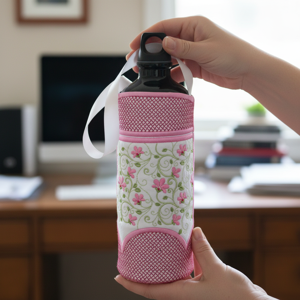 Florette Wine or Water Bottle Tote