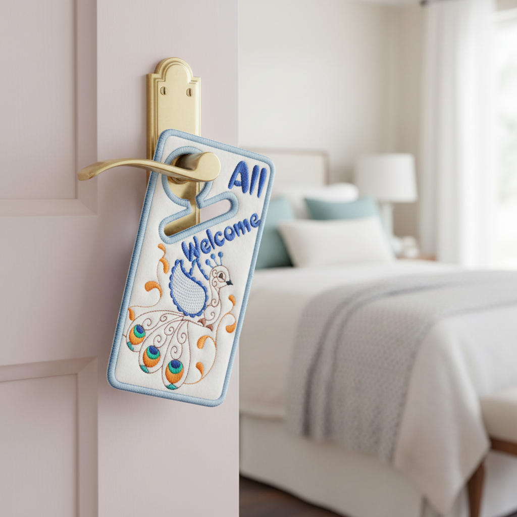 Peacock Door Hanger