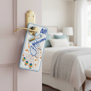 Peacock Door Hanger
