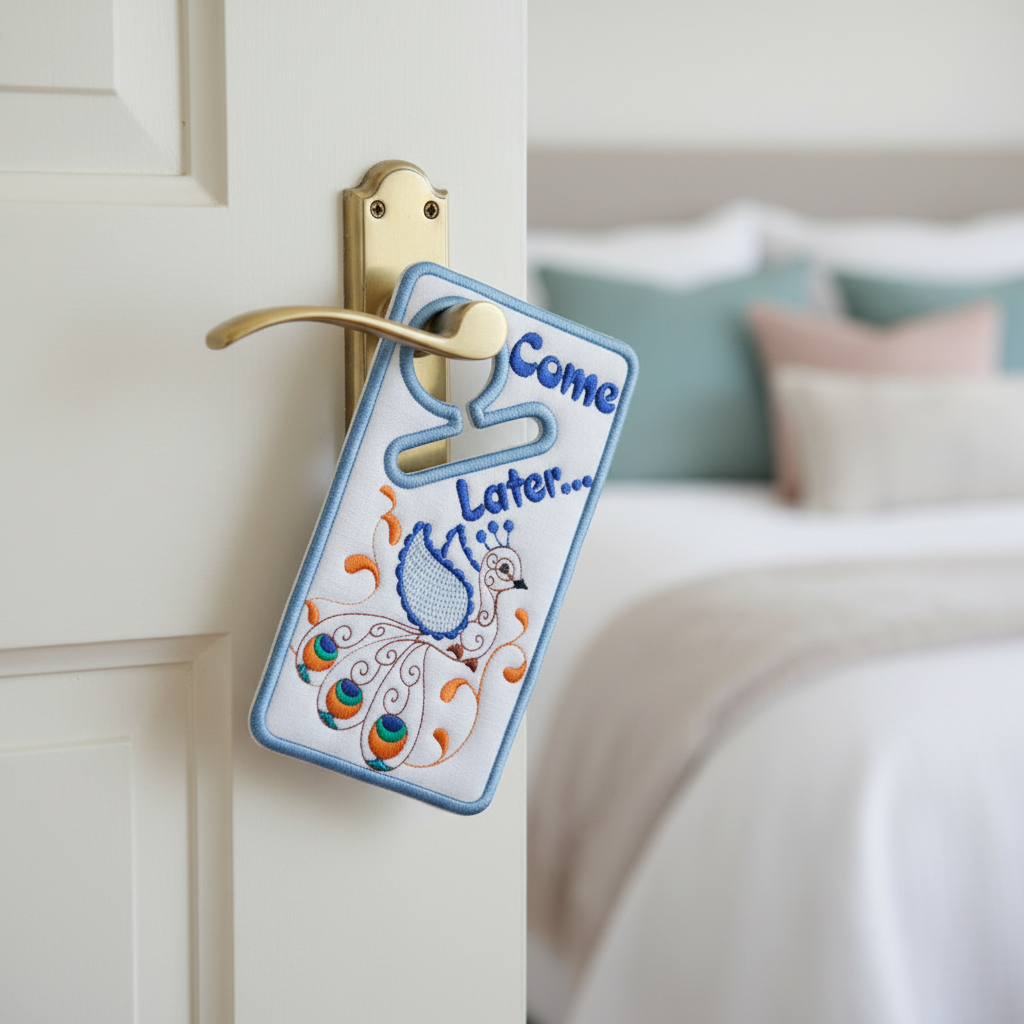 Peacock Door Hanger