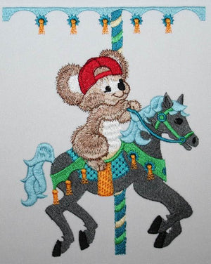 Fuzzy Koala Bear Jacob on Carousel