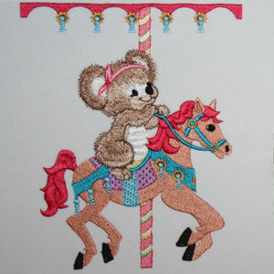 Fuzzy Friends on Carousel