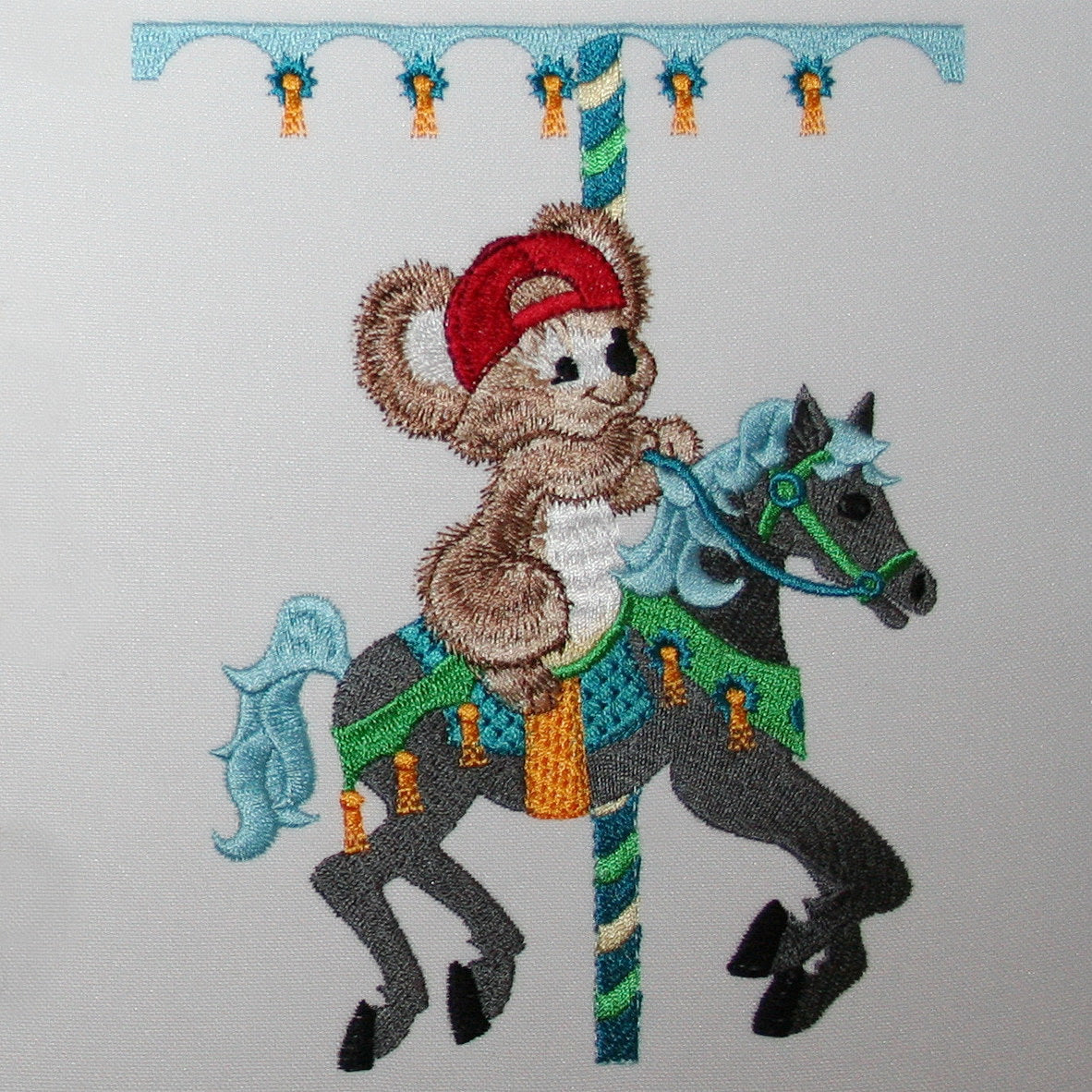 Fuzzy Friends on Carousel