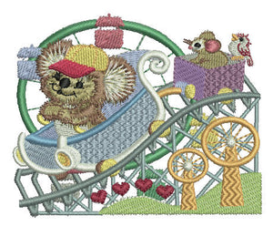 Fuzzy Koala Bear Jacob Roller Coaster