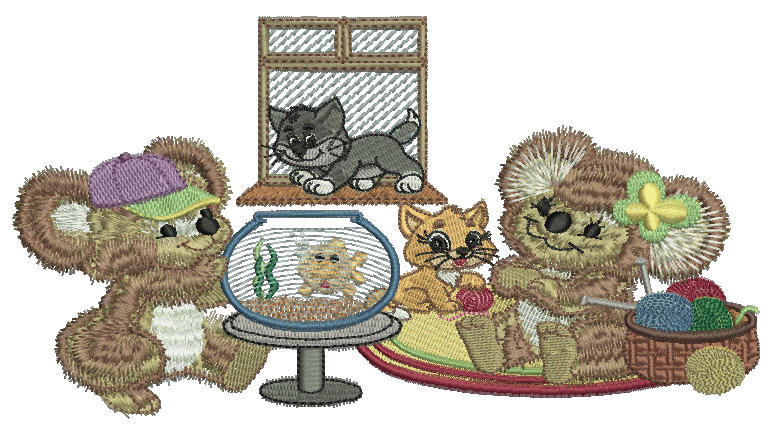 Fuzzy Koala Bear Feline Lovers