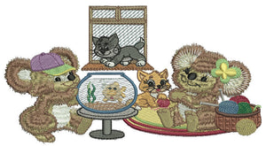 Fuzzy Koala Bear Feline Lovers