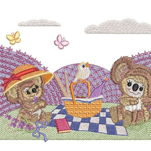 Fuzzy Oliver and Olivia in France