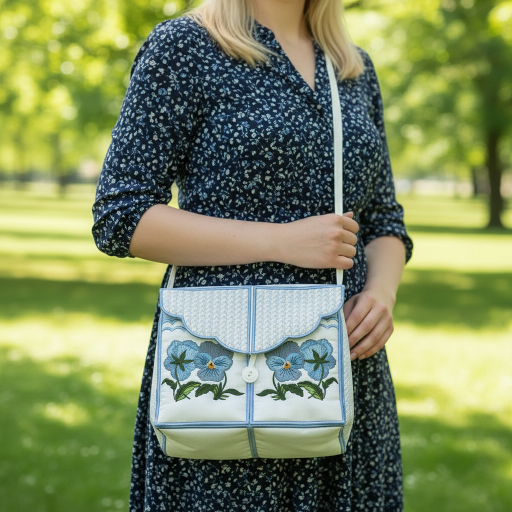 Fancy Pansy Tote Bag