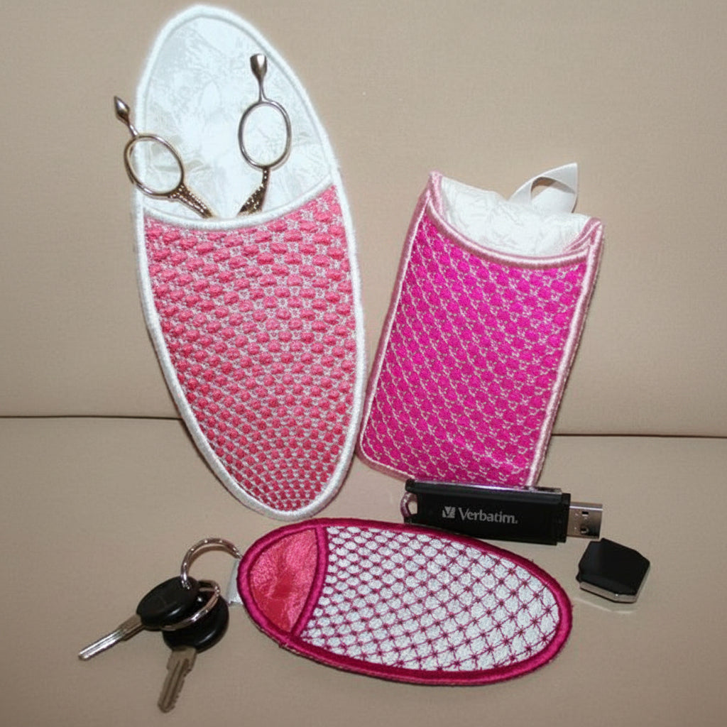 Carry All Key Tag Cerise
