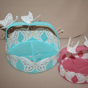 Butterfly Dreams Freestanding Lace Baskets