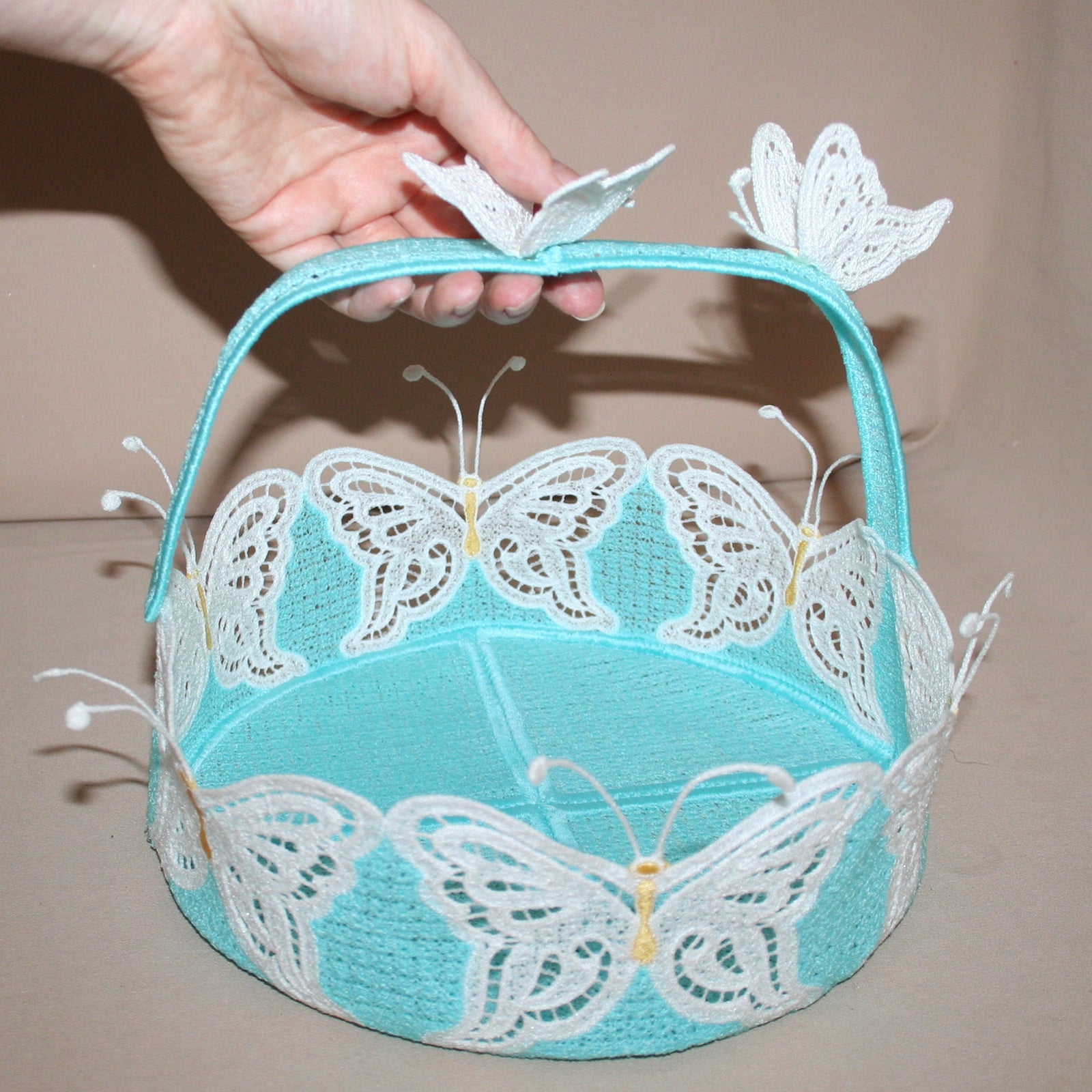Butterfly Dreams Freestanding Lace Baskets