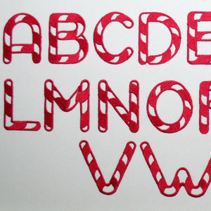 Candy Cane Alphabet