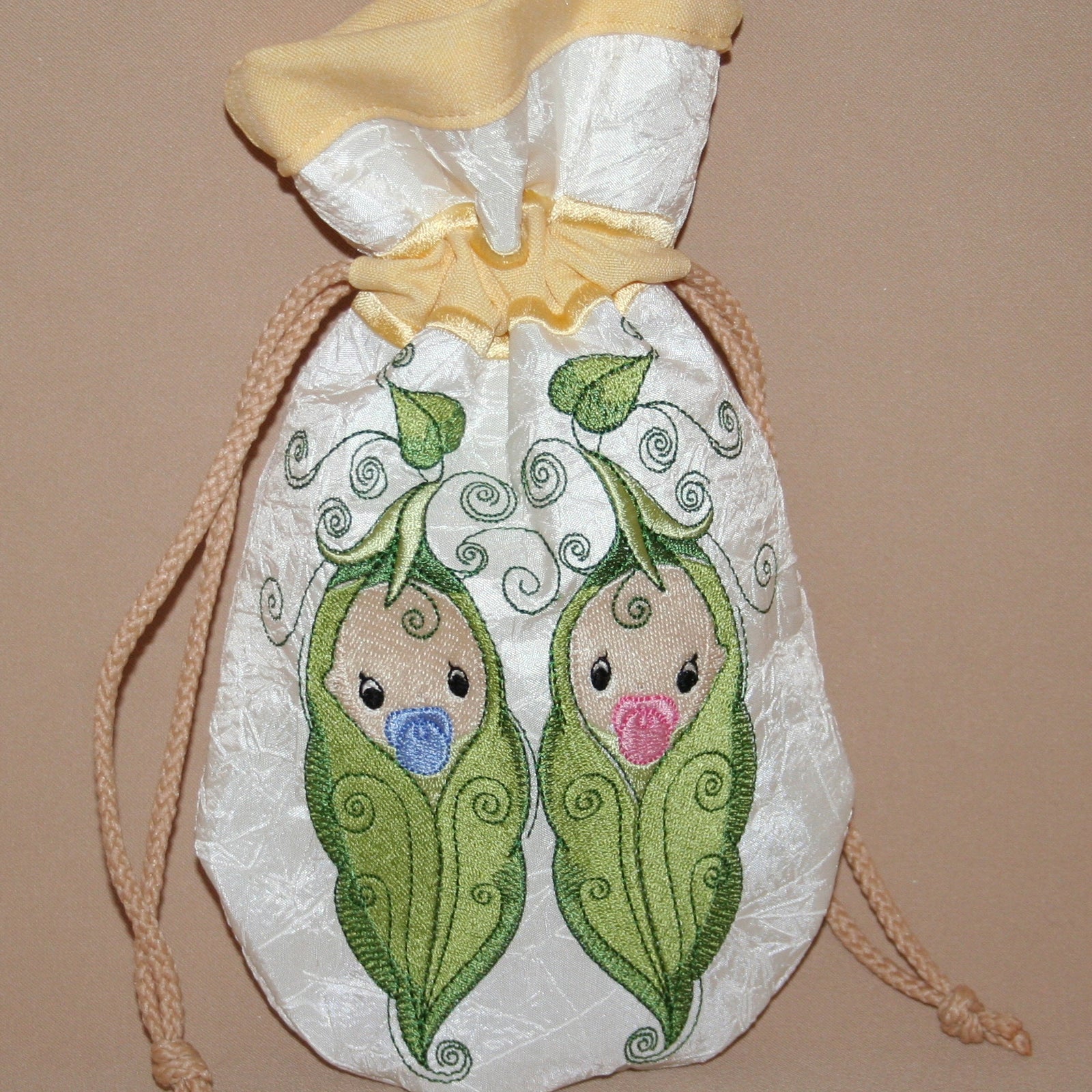 Baby Twins Drawstring Bag