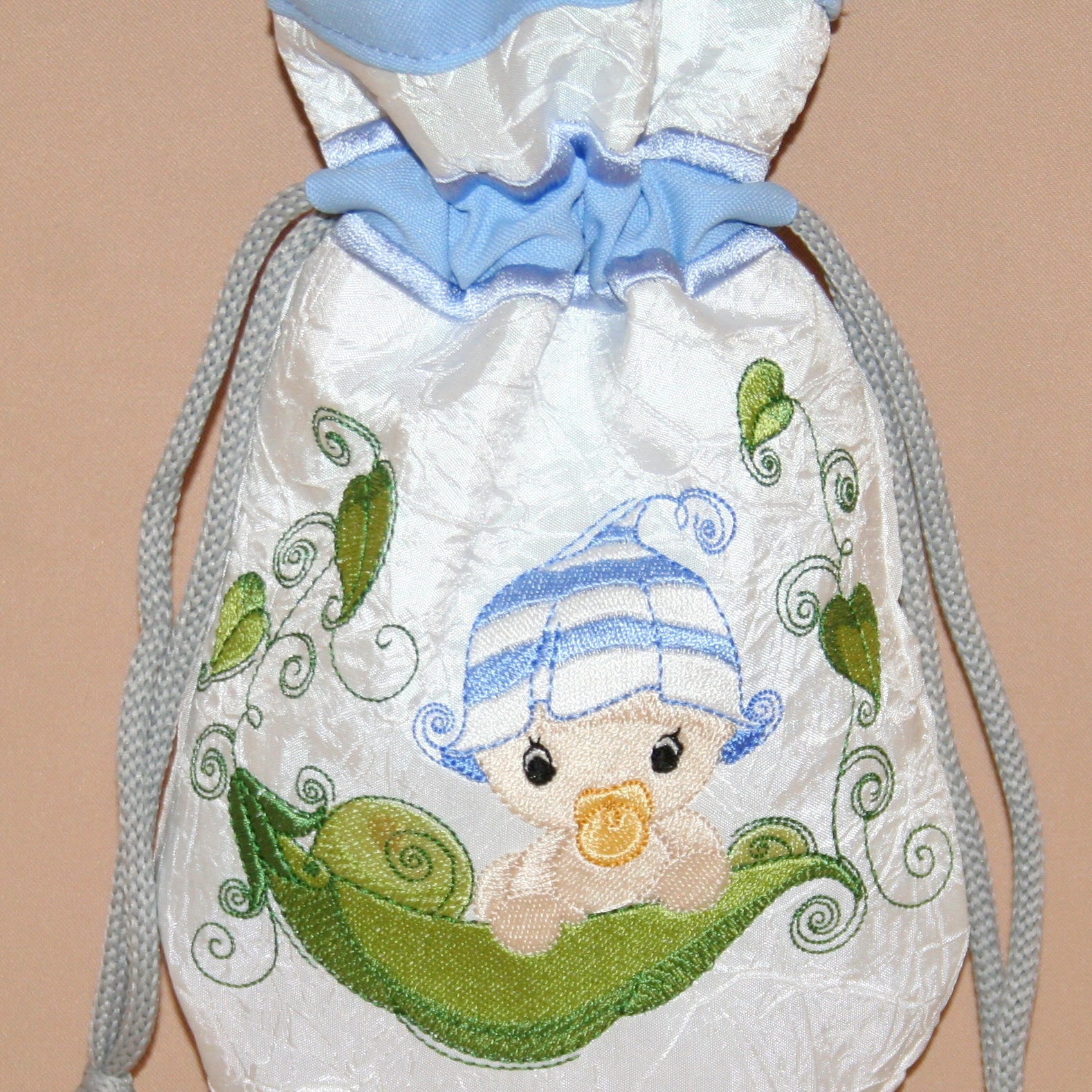 Baby Troubles Sucking Pacifier Drawstring Bag