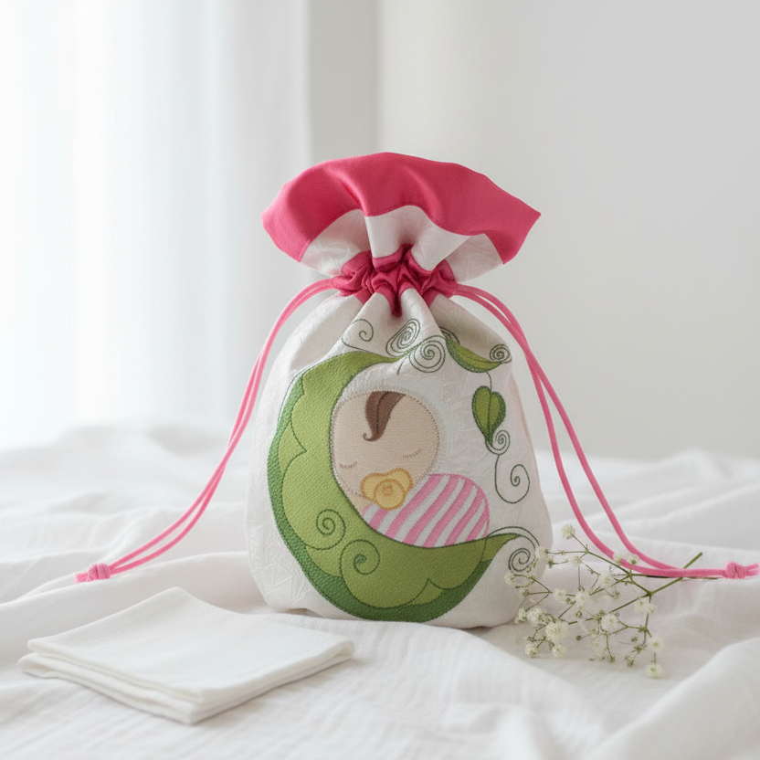 Baby Bubbles Dreaming Drawstring Bag
