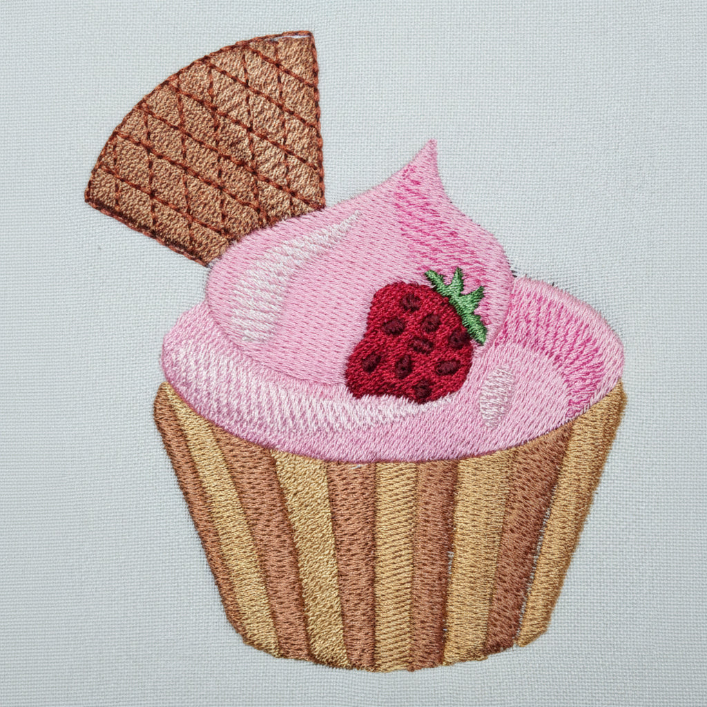Strawberry Wafer Cupcake