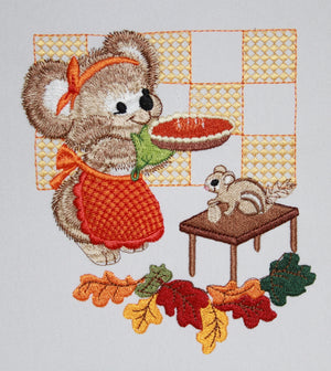 Pumpkin Pie Fuzzy Koala Bear Girl