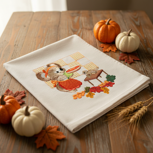 Pumpkin Pie Fuzzy Koala Bear Girl