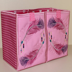 Beautiful Beaded Feathers Tote Bag