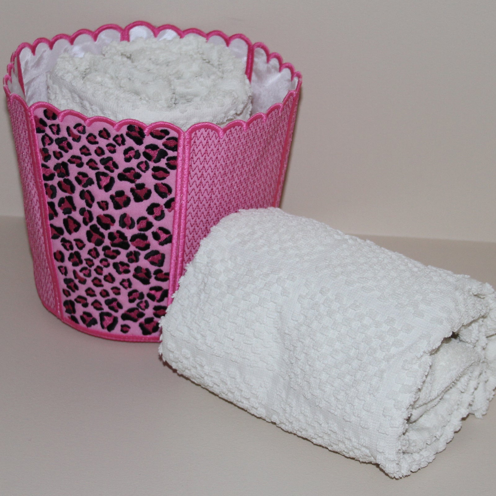 Leopard Chic Bucket Bin