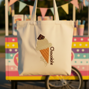 Ice Cream Vanilla and Chocolate
