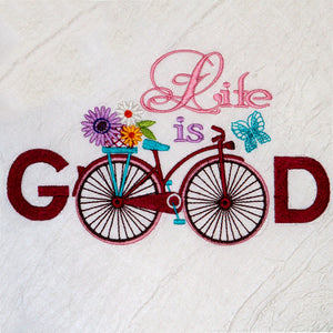 Vintage bicycle Life is Good