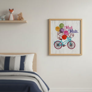 Vintage bicycle with balloons